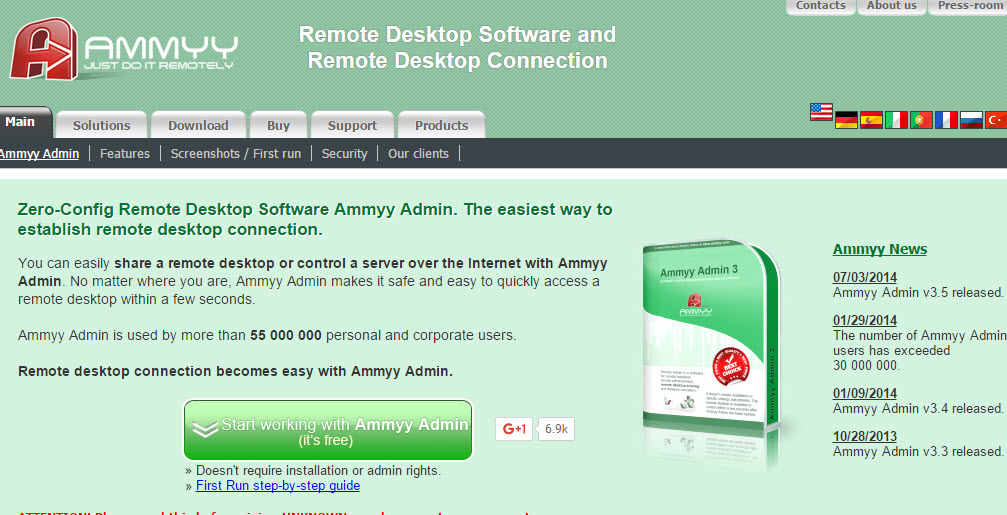 Ammyyn remote desktop