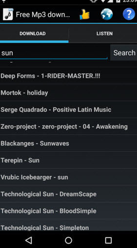 Android free music downloader