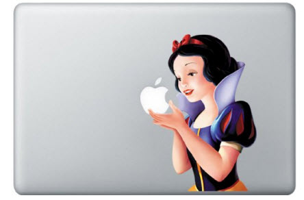 Snow white Macbook decal