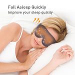Best Heated Eye mask Electric Heating Pad Therapy Adjustable Temperature Graphene Sleeping USB Heated Eye Massage Mask