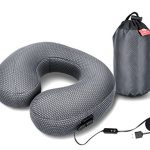 Graphene Inflatable Travel Pillow Review: Pillow with Heated Neck for Neck Therapy with Adjustable Temperature, Inflatable U Shape Airplane Pillow